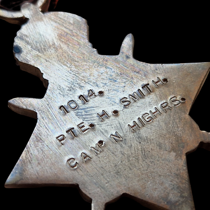 4th Bn. Cameron Highlanders KIA 1917 WW1 Medal Trio from Kincraig, Inverness-shire (BWM Renamed)