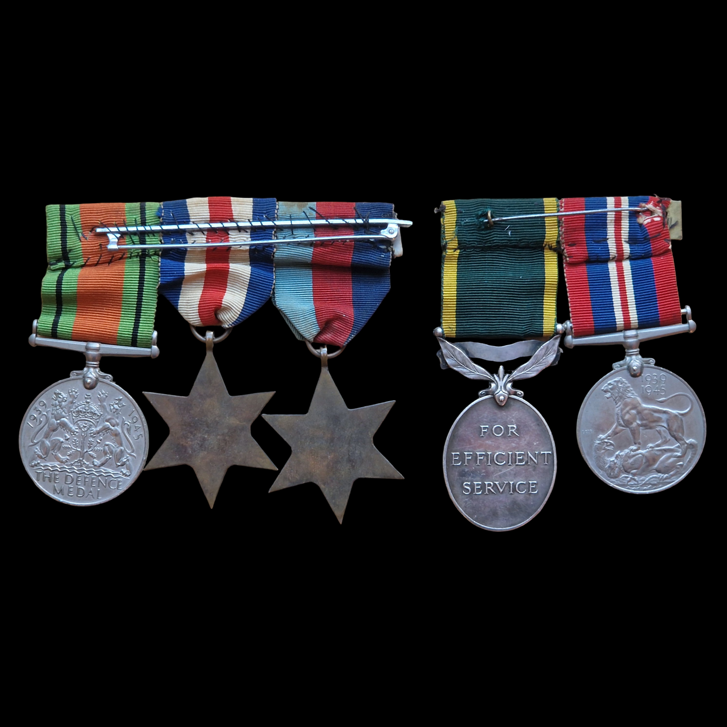 Royal Sussex Regiment WW2 British Medal Group Territorial from Eastbourne Photos