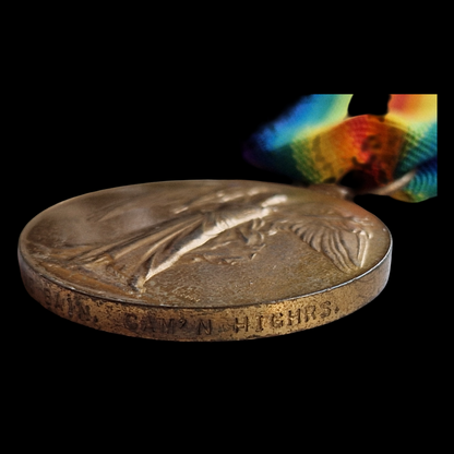 Cameron Highlanders KIA Second Ypres 1915 WW1 Victory Medal from Ardclach Nairn