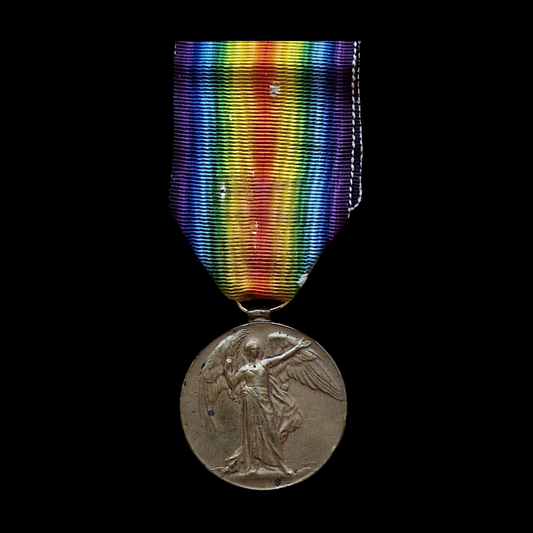 Manchester Regiment WIA 1914 and Twice More WW1 Victory Medal From Manchester
