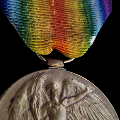 Manchester Regiment WIA 1914 and Twice More WW1 Victory Medal From Manchester