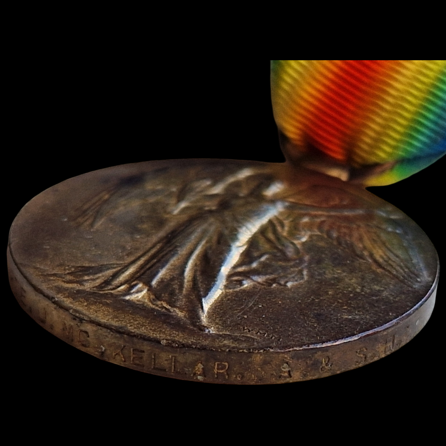 Argyll & Sutherland Highlanders WIA 1915 WW1 British Victory Medal Pte. McKellar