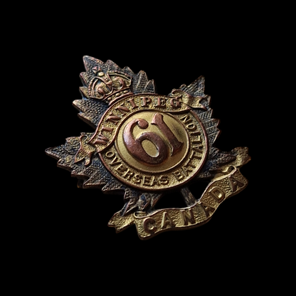 WW1 61st (Winnipeg) Battalion CEF Officer’s Collar Badge / Sweetheart Pin
