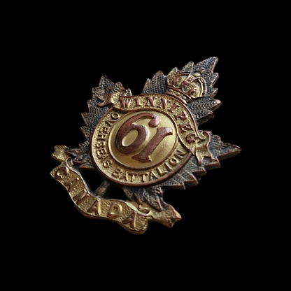 WW1 61st (Winnipeg) Battalion CEF Officer’s Collar Badge / Sweetheart Pin