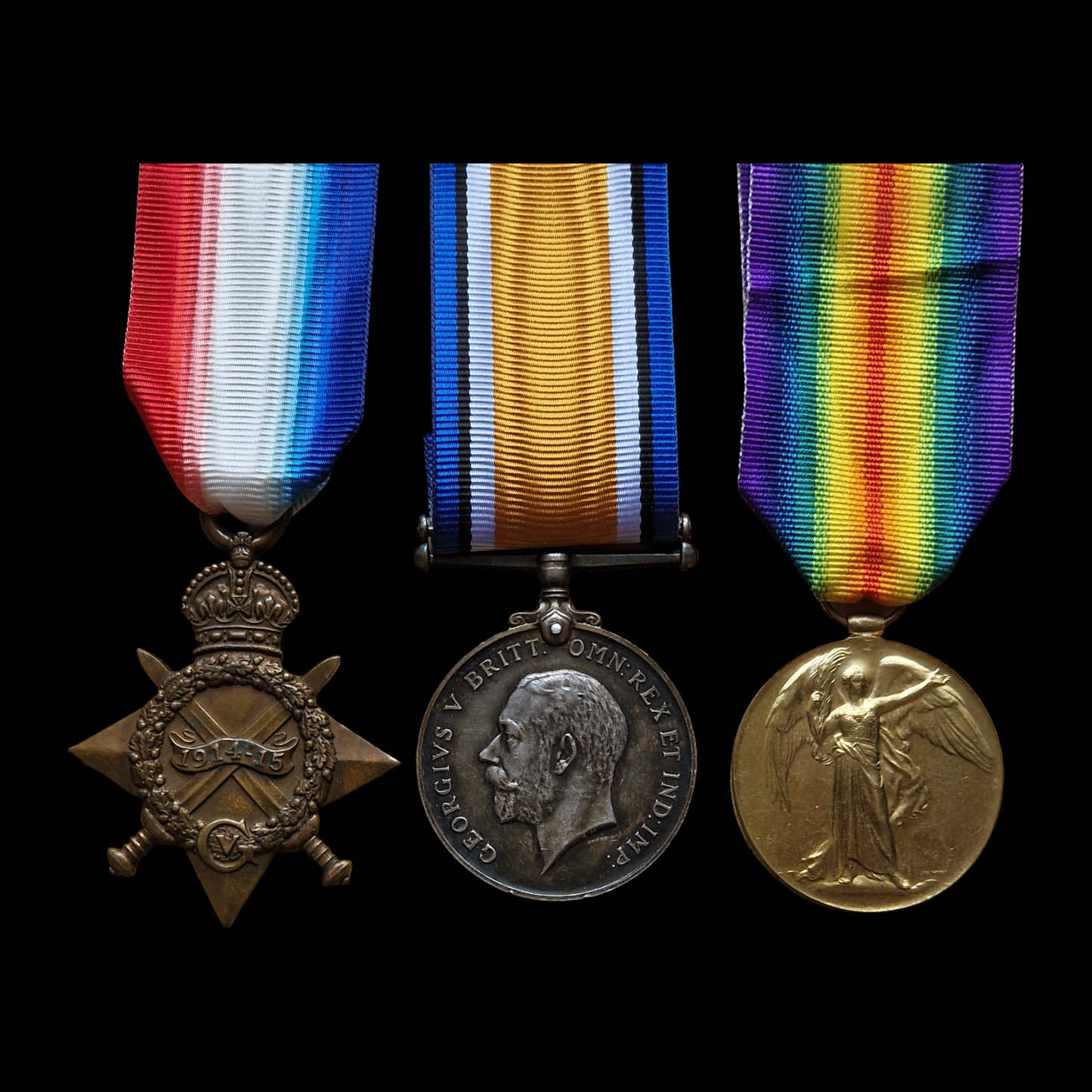Royal Garrison Artillery Died of Wounds 1917 British WW1 Medal Trio Stockport
