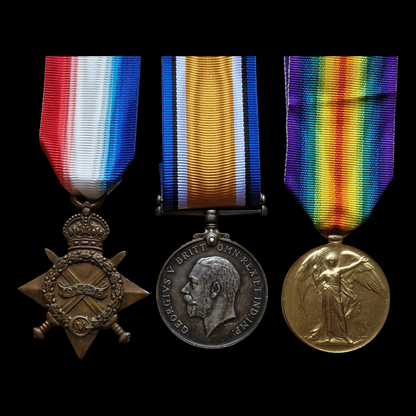 Royal Garrison Artillery Died of Wounds 1917 British WW1 Medal Trio Stockport