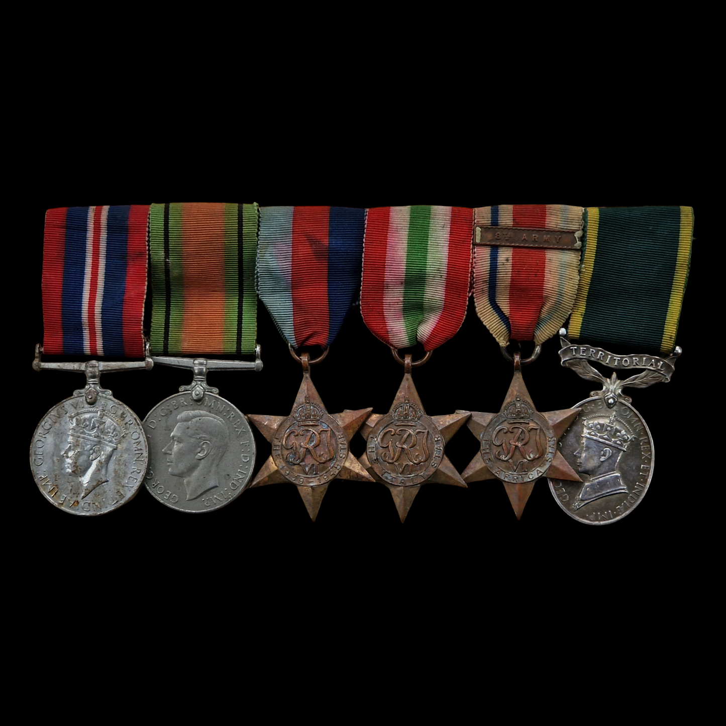 Royal Artillery WW2 British Medal Group 8th Army North Africa Italy Petersfield