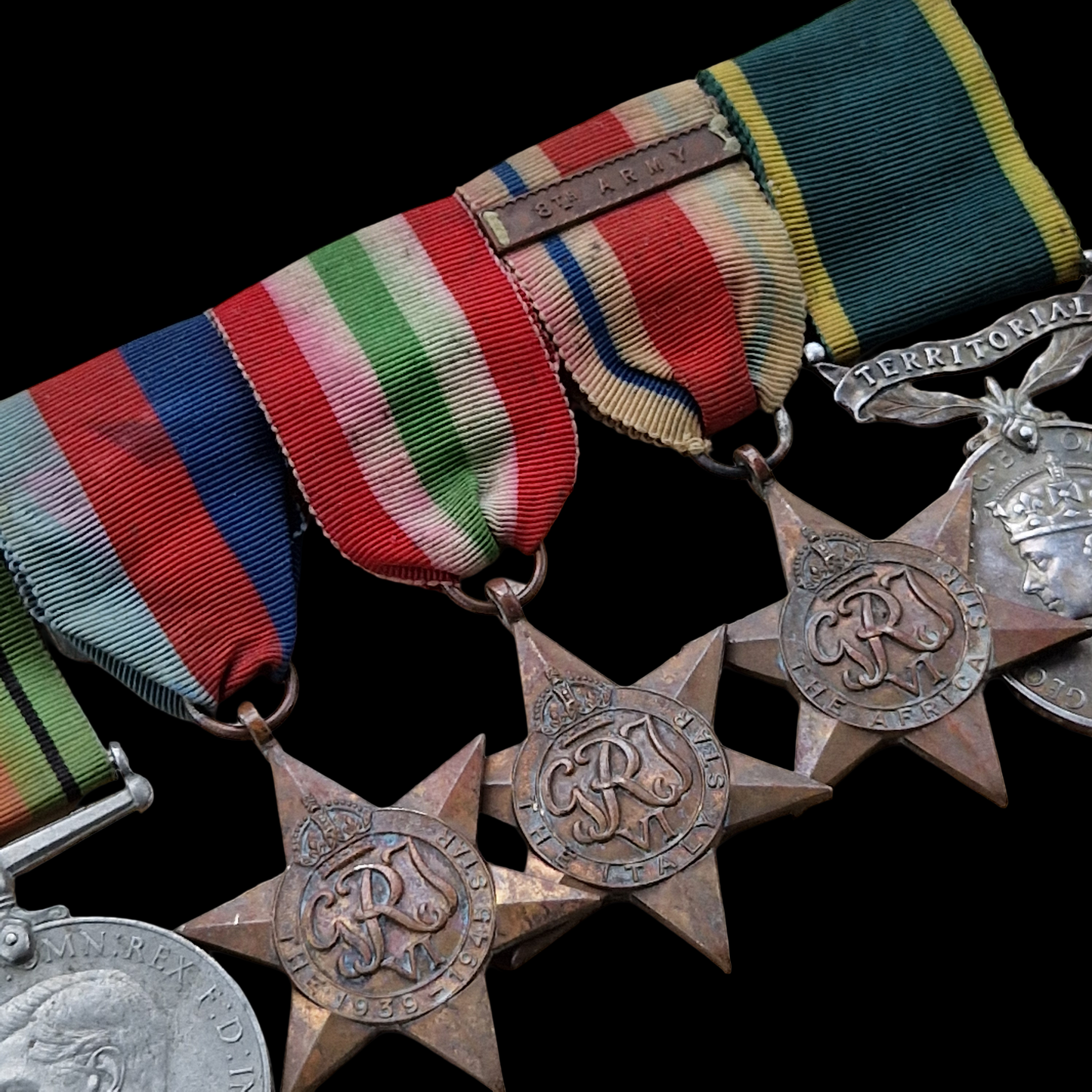 Royal Artillery WW2 British Medal Group 8th Army North Africa Italy Petersfield