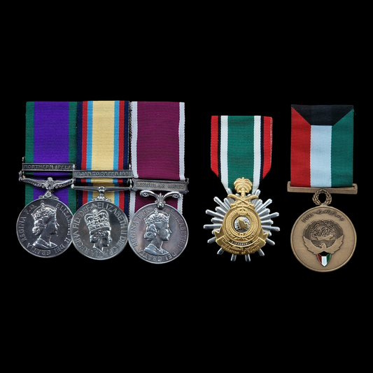 Royal Electrical & Mechanical Engineers Gulf War Northern Ireland Long Service Medal Group