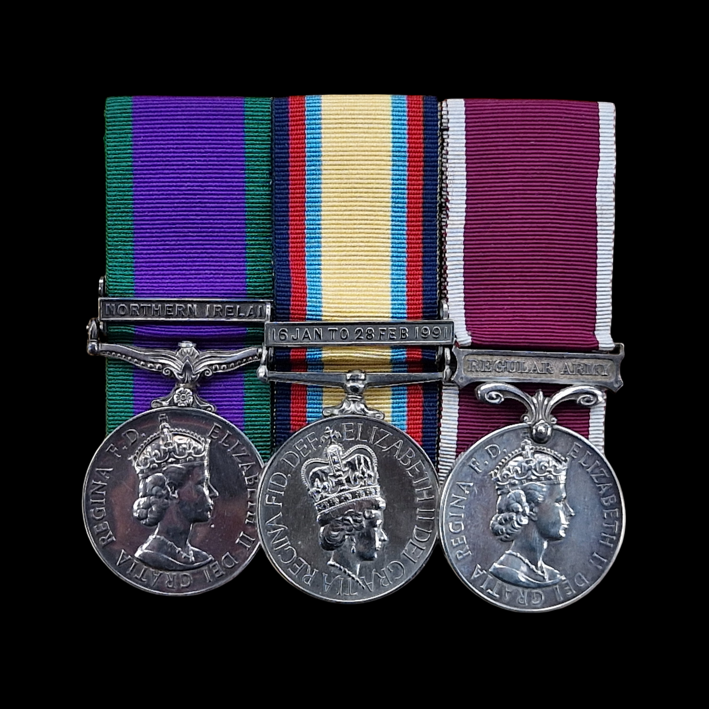 Royal Electrical & Mechanical Engineers Gulf War Northern Ireland Long Service Medal Group