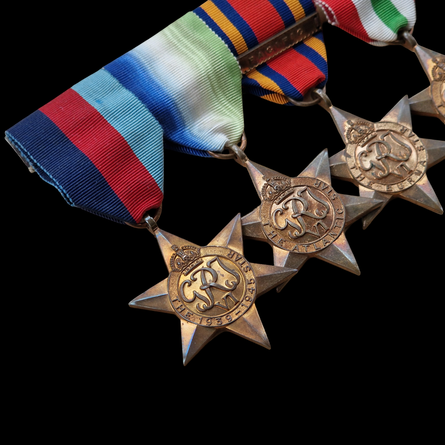 WW2 British Medal Group 1939–45 Star, Burma Star Pacific Clasp, Defence & War Medals