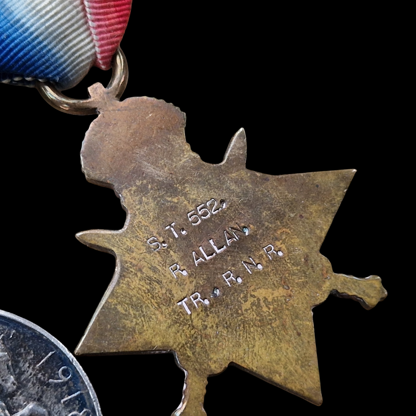 Royal Naval Reserve WW1 Medal Trio Cameronians Scottish Rifles WW2 from Glasgow