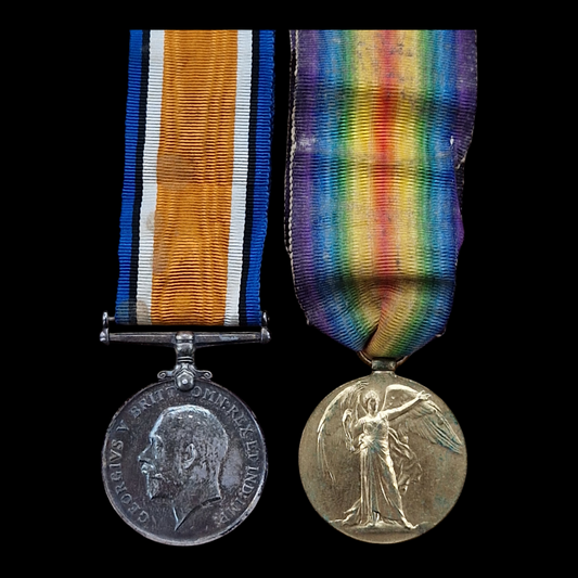 Royal Scots WW1 British Medal Pair Possibly DCM Recipient from Armadale