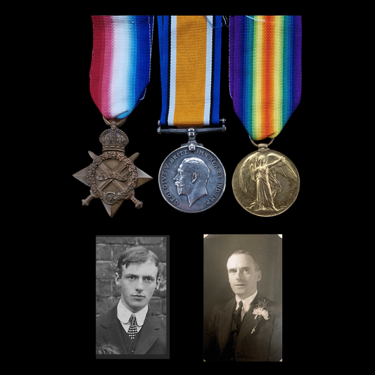 Army Service Corps WW1 British Medal Trio From Ford, Shropshire