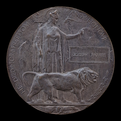 Worcestershire Regiment KIA 1918 WW1 Territorial Force War Medal Plaque From Lye