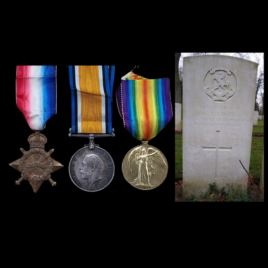 Queen's Own Royal West Kent Regiment Sgt KIA TRENCH RAID 1917 Posthumous MiD WW1 Medal Trio