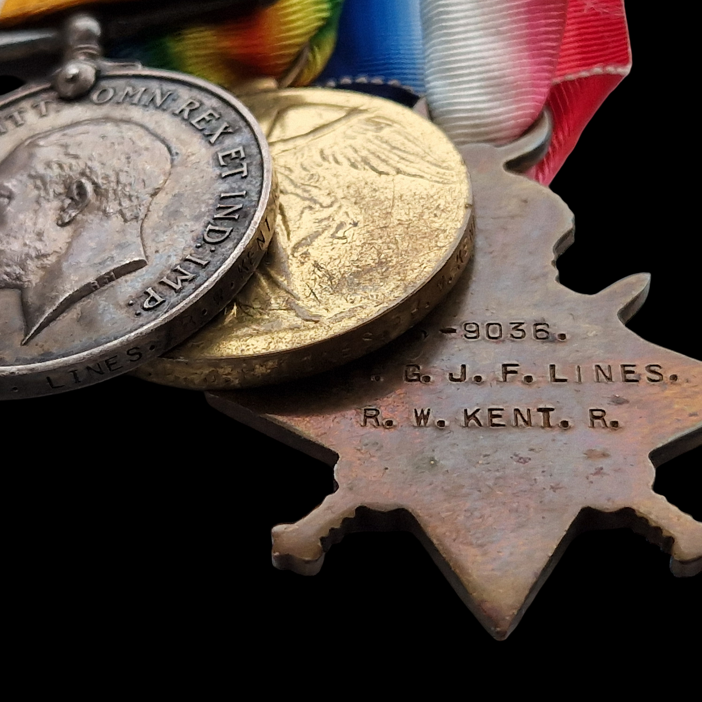 Queen's Own Royal West Kent Regiment Sgt KIA TRENCH RAID 1917 Posthumous MiD WW1 Medal Trio