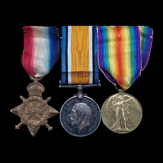 4th (Queen’s Own) Hussars WW1 British 1914-15 Star Medal Trio Patrick O'Hara