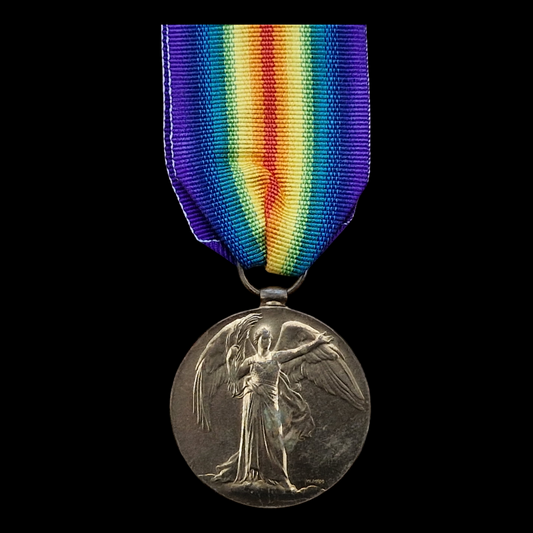 1st London Regiment (Royal Fusiliers), Later Royal Flying Corps & Royal Air Force - WW1 Victory Medal - From Guilden Morden