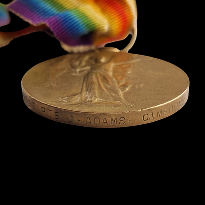 1st Bn. Cameron Highlanders WW1 British Victory Medal Pte. James Adams