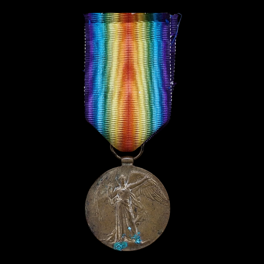 Cameron Highlanders WW1 British Victory Medal Lovat Scouts Pte. Beeching From London