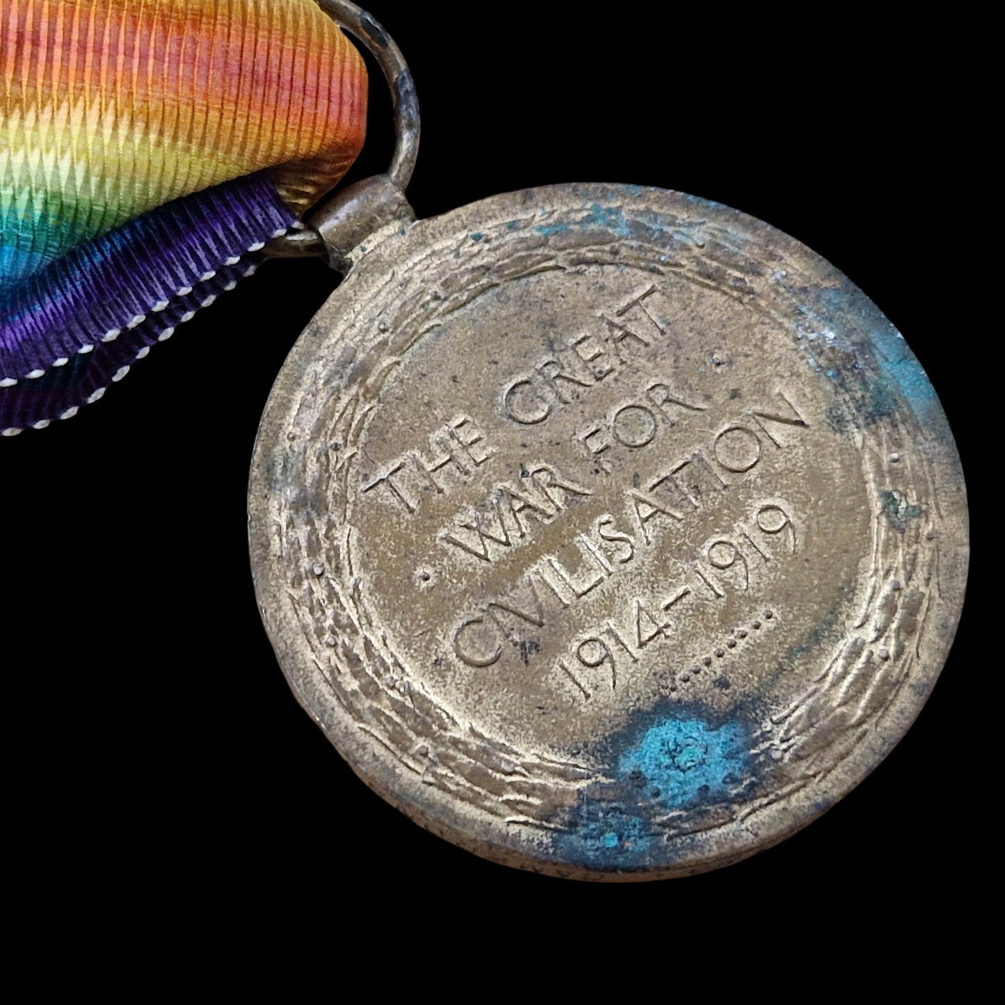 Cameron Highlanders WW1 British Victory Medal Lovat Scouts Pte. Beeching From London