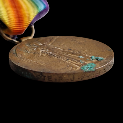 Cameron Highlanders WW1 British Victory Medal Lovat Scouts Pte. Beeching From London