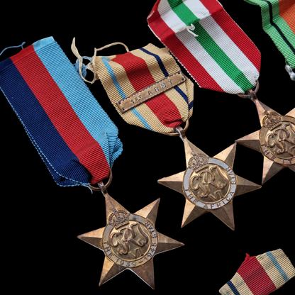 WW2 British Medal Group Mentioned in Despatches 1st Army Africa Italy Star MiD