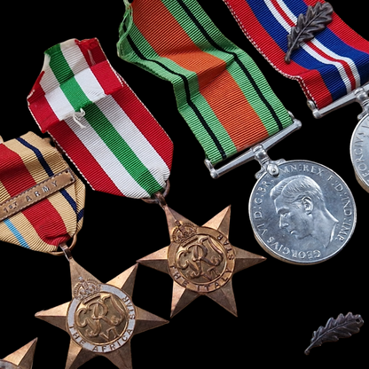 WW2 British Medal Group Mentioned in Despatches 1st Army Africa Italy Star MiD