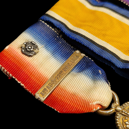 Border Regiment - x3 Wounded in Action 1914, 1916, 1917 - WW1 1914 Medal Trio from London