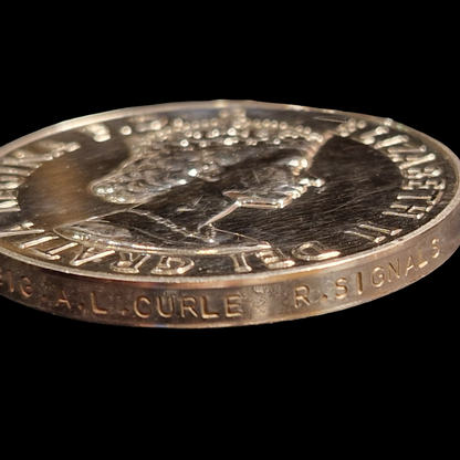 Dhofar Clasp General Campaign Service Medal British CSM Royal Signals Pte. Curle