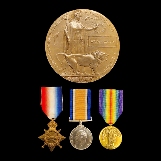 Royal Scots Fusiliers DOW Died Wounds July 1918 WW1 Medal Trio Plaque from Leith