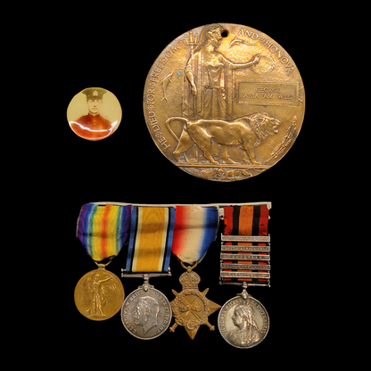 Royal Engineers Died of Wounds Gallipoli 1915 DOW Boer War WW1 Medal Group Memorial Plaque from Sheffield