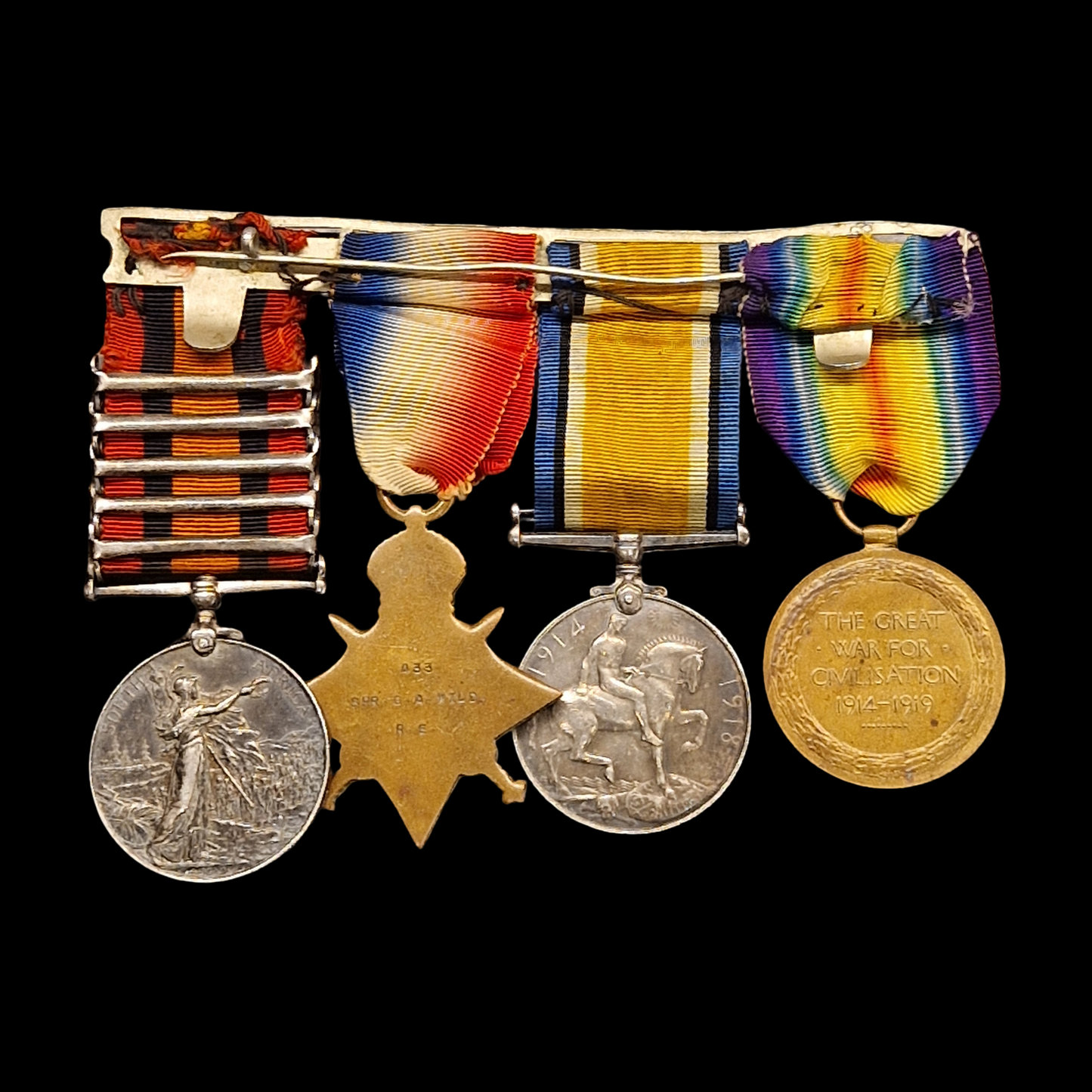 Royal Engineers Died of Wounds Gallipoli 1915 DOW Boer War WW1 Medal Group Memorial Plaque from Sheffield