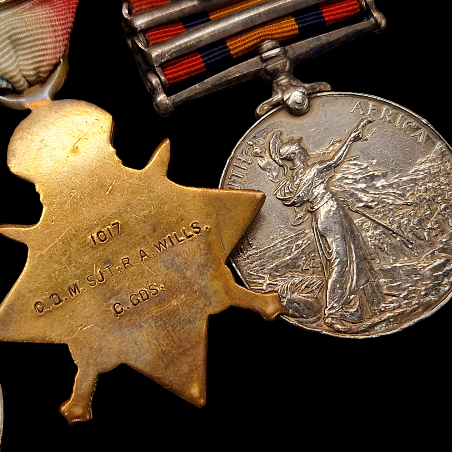 Coldstream Guards Boer War WW1 Medal Group LSGC Mentioned for Valuable Service from Aston