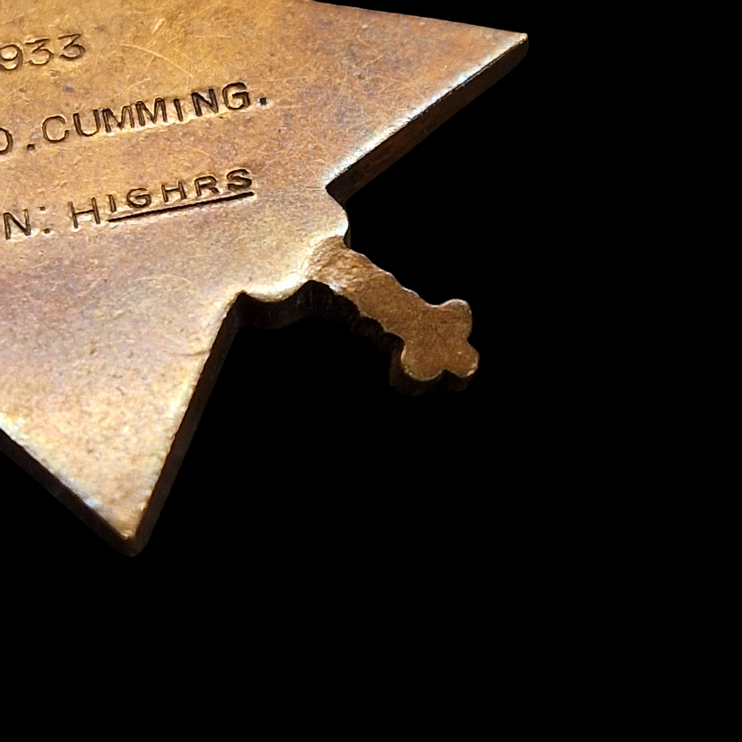 Cameron Highlanders KIA 1914 Mons Star Medal Pte Cumming Isle of Skye