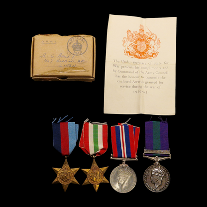 Royal Engineers Royal Signals Father & Son WW1 WW2 Medal Group Palestine Luton