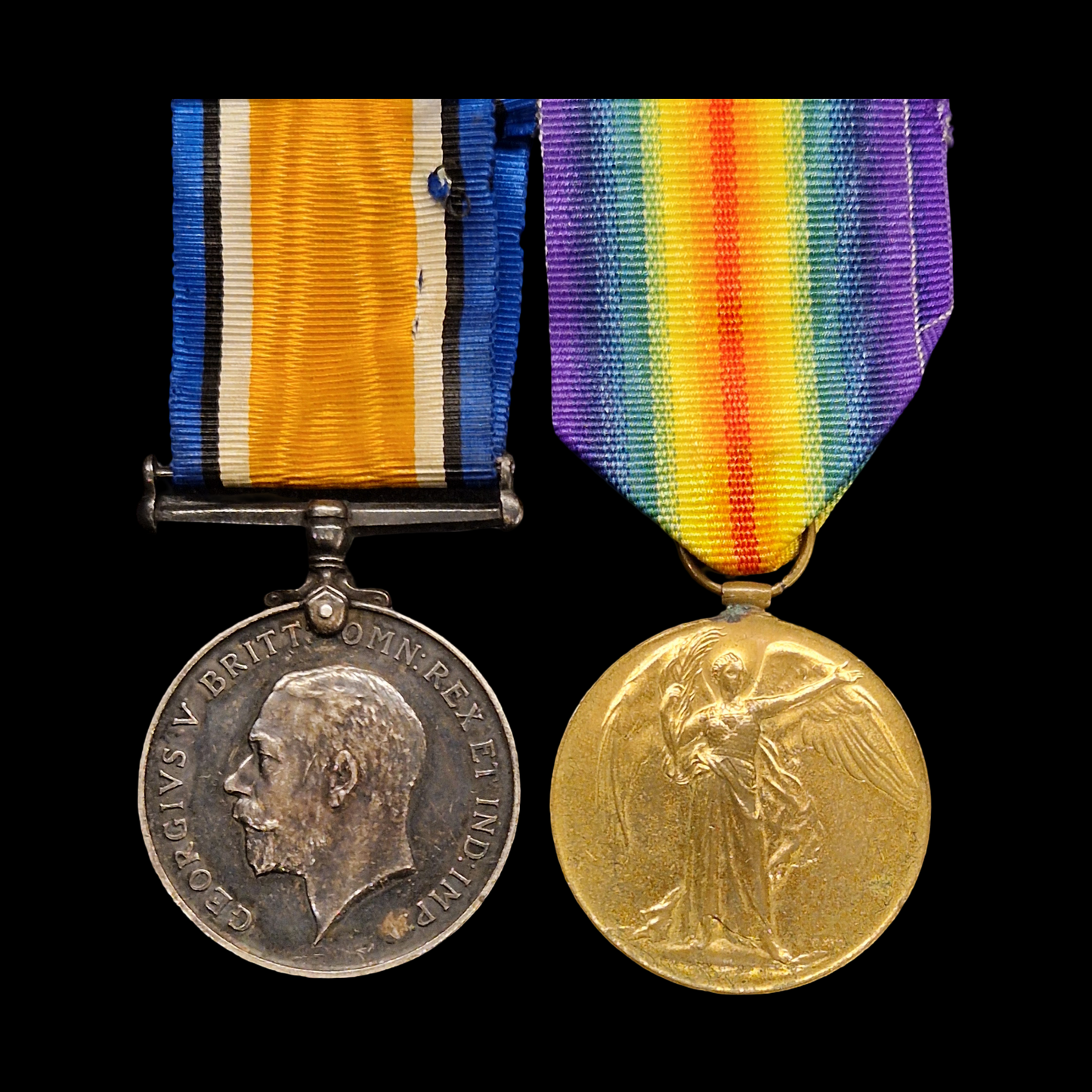 Royal Field Artillery Died of Wounds 1919 WW1 Medal Pair from South Bank, York