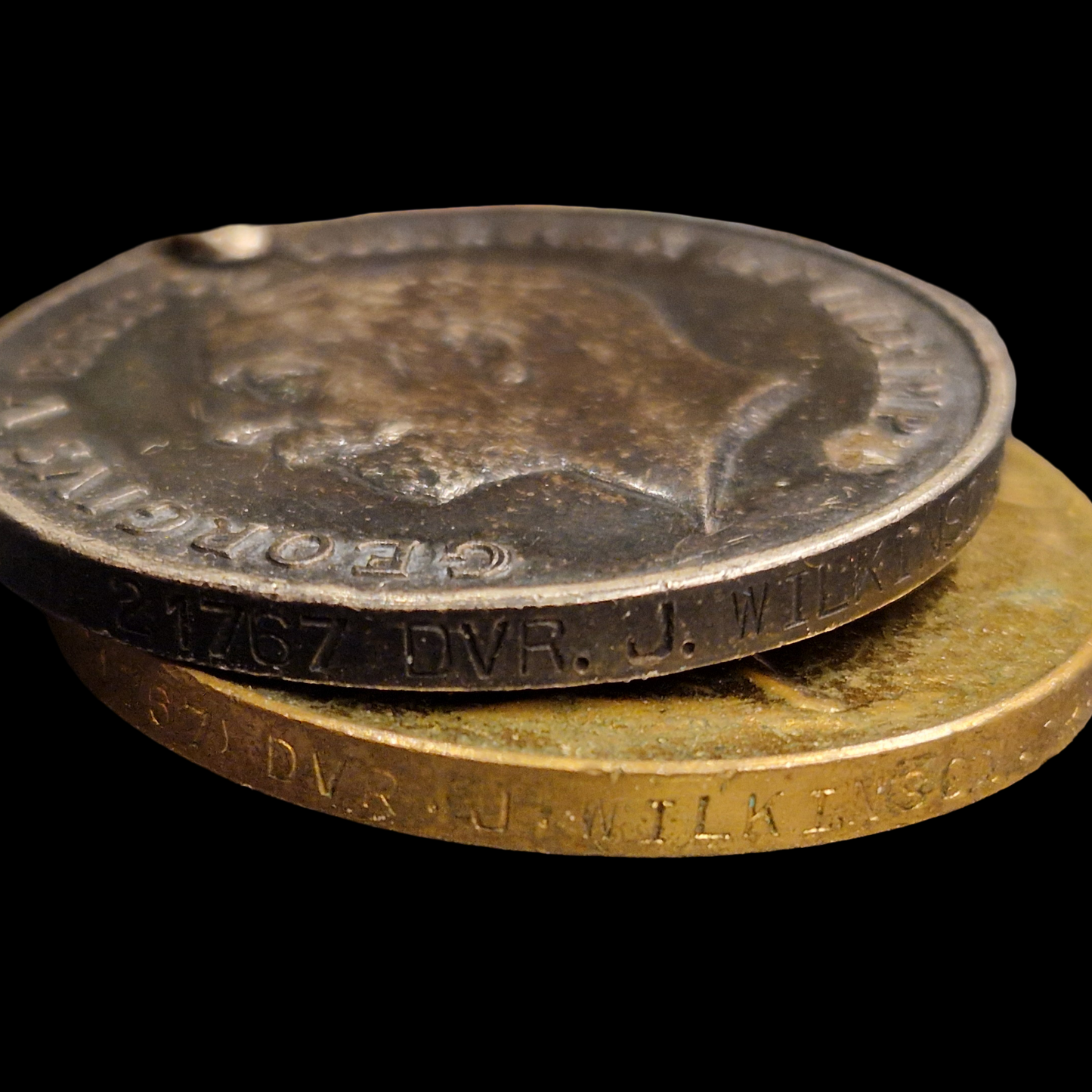 Royal Field Artillery Died of Wounds 1919 WW1 Medal Pair from South Bank, York