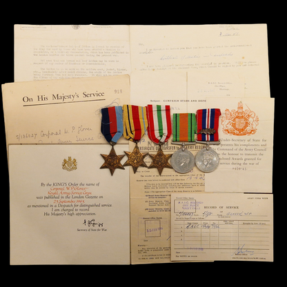 Mentioned in Despatched MID WW2 Medal Group North Africa Royal Army Service Corps RASC from Manchester