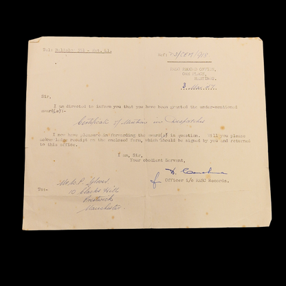 Mentioned in Despatched MID WW2 Medal Group North Africa Royal Army Service Corps RASC from Manchester