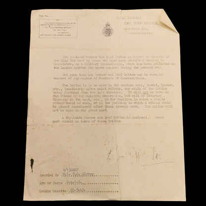 Mentioned in Despatched MID WW2 Medal Group North Africa Royal Army Service Corps RASC from Manchester