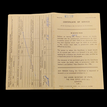 103 Field Bakery, Royal Army Service Corps WW2 British Medal Group A.C.C. from Didcot