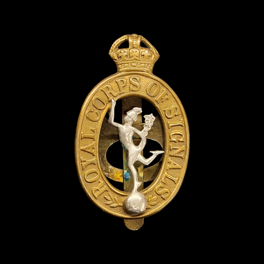 WW2 British Royal Signals Cap Badge