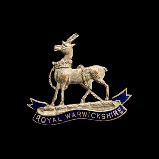 WW1 British Royal Warwickshire Regiment Sweetheart Brooch / Pin Badge