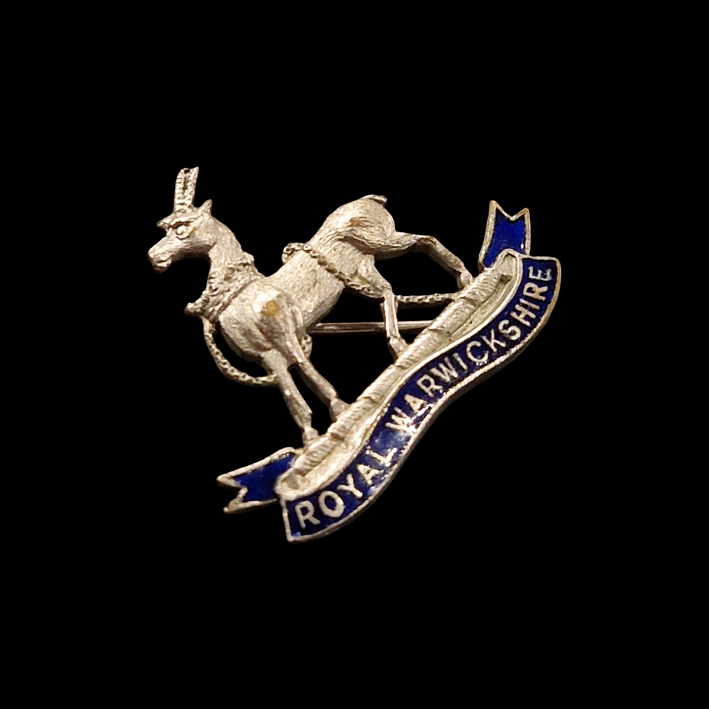WW1 British Royal Warwickshire Regiment Sweetheart Brooch / Pin Badge