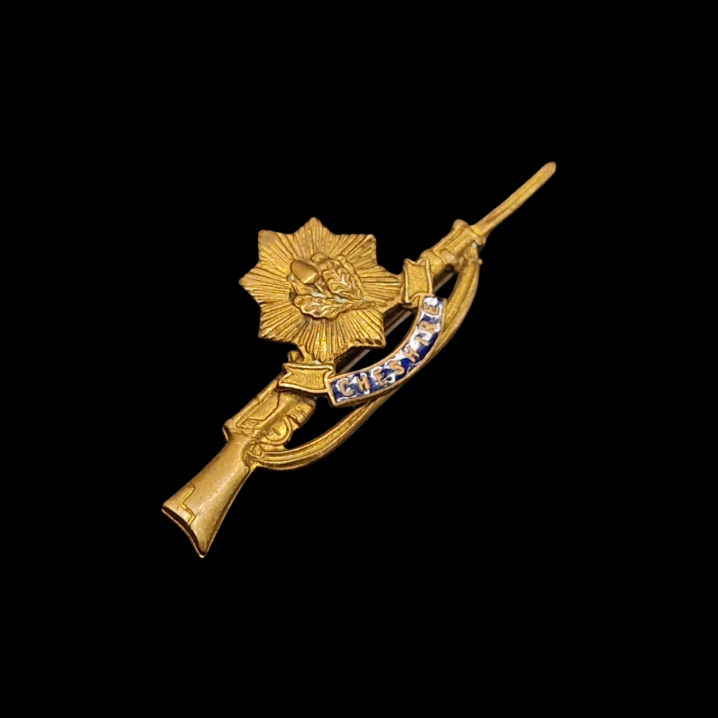 WW1 British Cheshire Regiment Sweetheart / Pin Badge