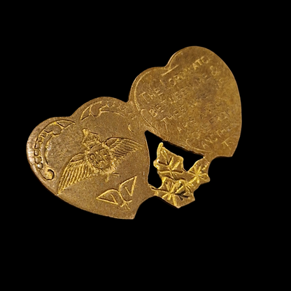 WW2 British Royal Air Force Two Hearts Sweetheart Pin
