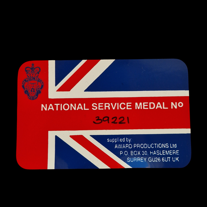 National Service Commemorative Medal – UK Armed Forces – Full Size