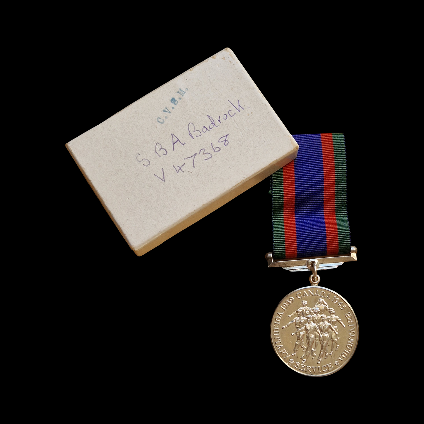 WW2 Canadian Volunteer Service Medal – Second World War Medal in Box